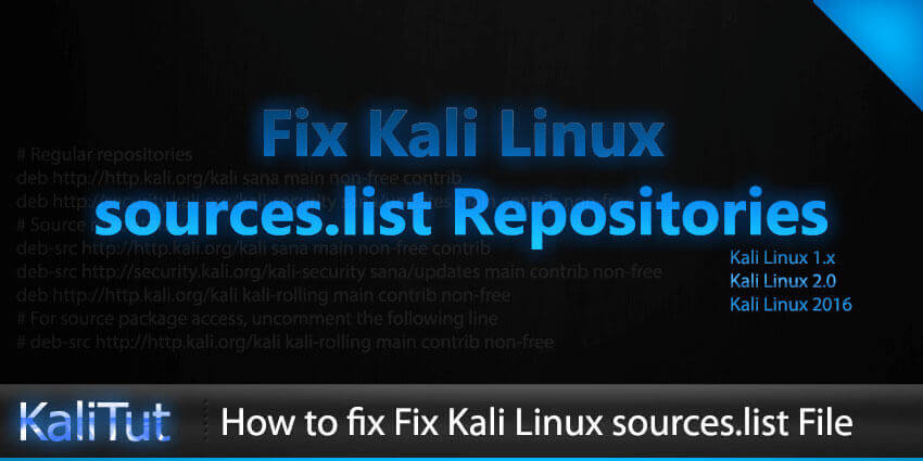kali linux repository