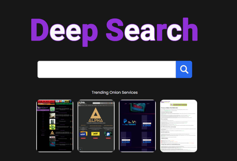 deep web search engine