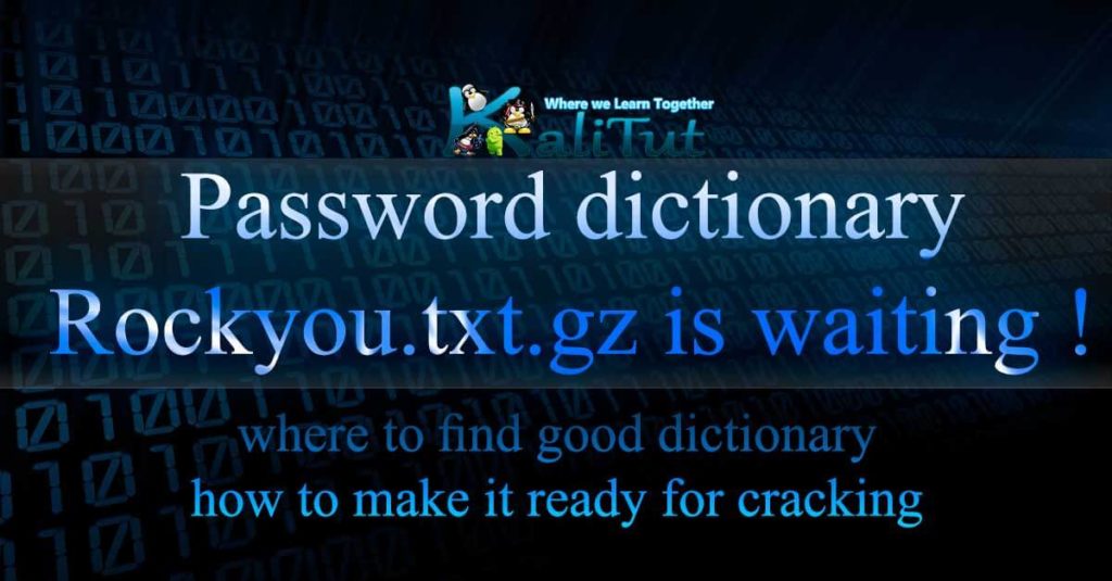Password dictionary