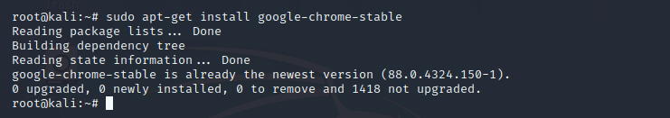 sudo apt-get install google-chrome-stable