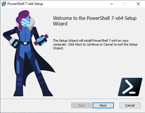 installing PowerShell 7