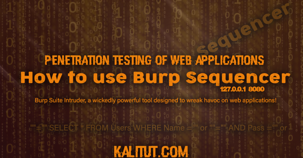 How to use Burp Sequencer