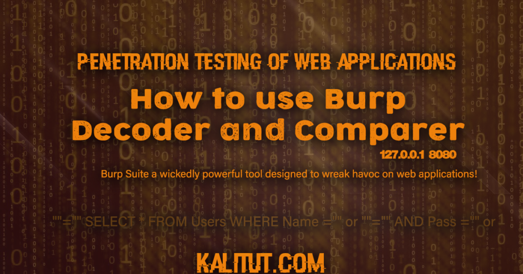 How to use Burp Decoder and Comparer