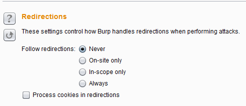 Burp Suite Redirections
